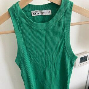 Zara teal tank top